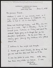 Correspondence,  June 2, 1970