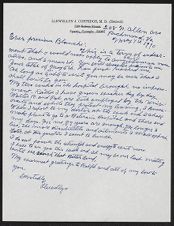 Correspondence, May 4, 1970