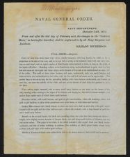 U.S. Naval General Order for changes in "Uniform Dress"