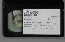 Video recording of ECU 2003 Fall Commencement and speaker Dr. Billy Taylor