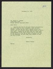 Correspondence between Judge Ernest G. Barnes and Robert Morgan 