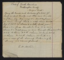 Document pertaining to the Futrell and Lassiter families of Northampton County, NC