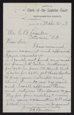Document pertaining to the Futrell and Lassiter families of Northampton County, NC