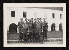 US Army soldiers standing in front of St. Florian's Monastery in Sankt Florian, Austria