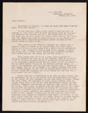 Correspondence between Jim Morton and Robert Frederick Sink, 30 January, 1946