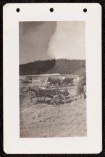 Horse drawn cart loaded wioth bodies of victims from Gusen I Concentration Camp