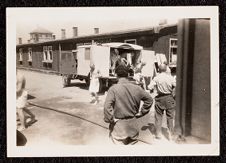 Survivors of Gusen I Concentration Camp receiving medical care