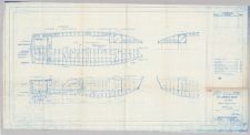 36' Landing Craft LCP(R). Inboard Profile and Plan.  October 10, 1944.