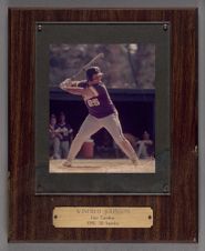 Winfred Johnson 1986 All-American photo plaque