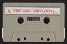 Audio cassette of Giorno, Anderson and Burroughs Reading