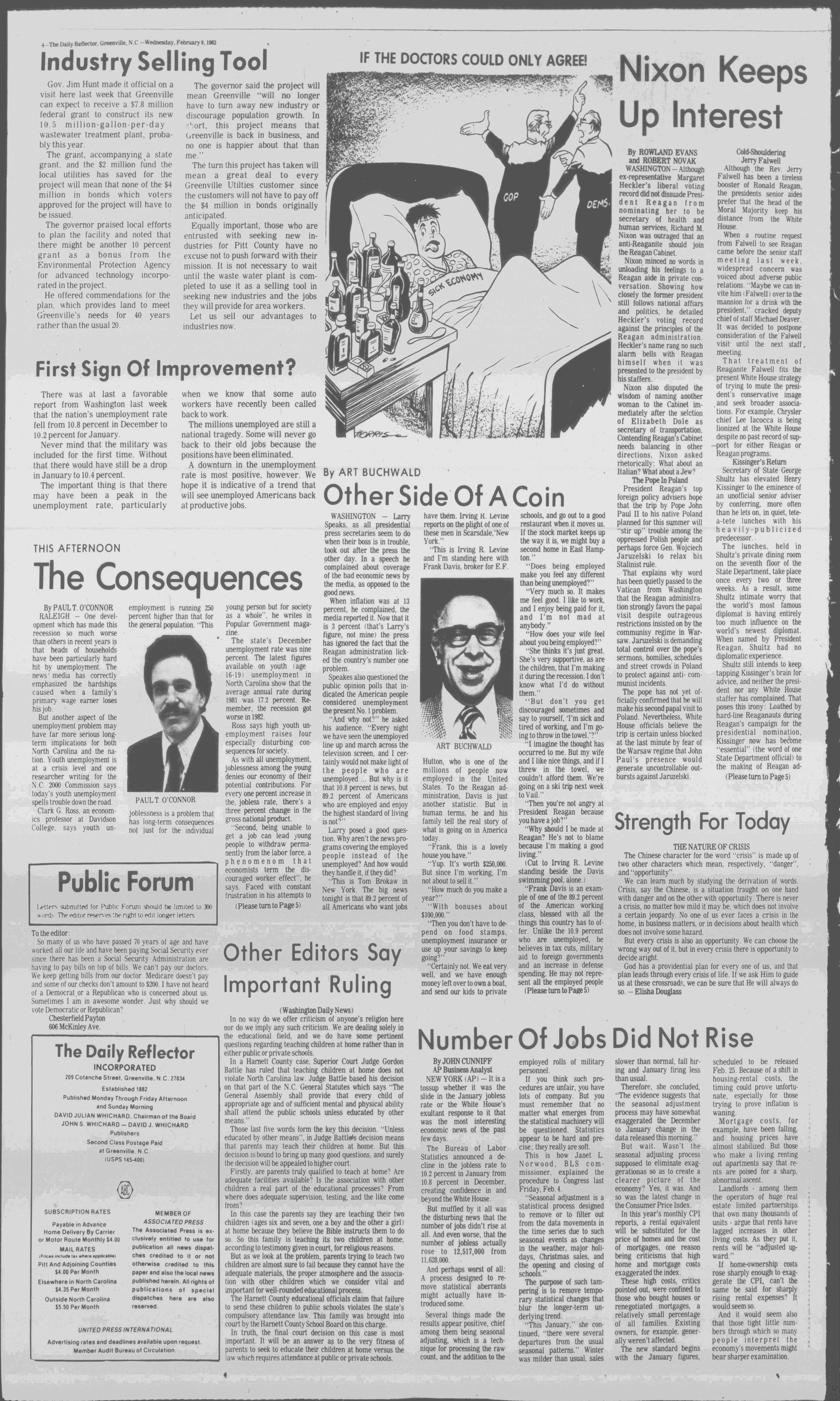 Daily Reflector, February 9, 1983 - ECU Digital Collections