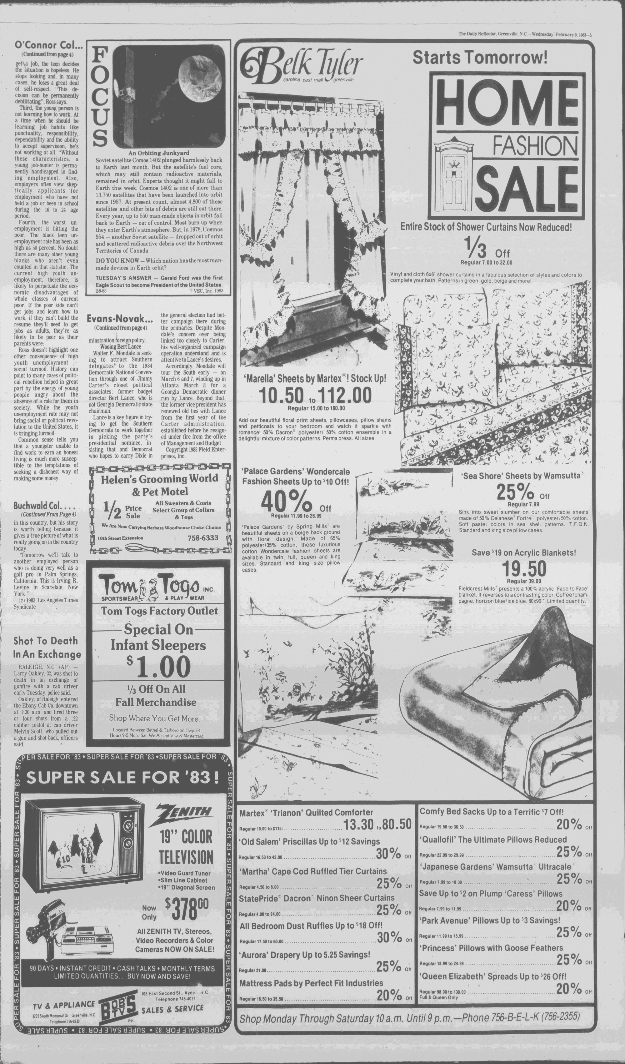 Daily Reflector, February 9, 1983 - ECU Digital Collections