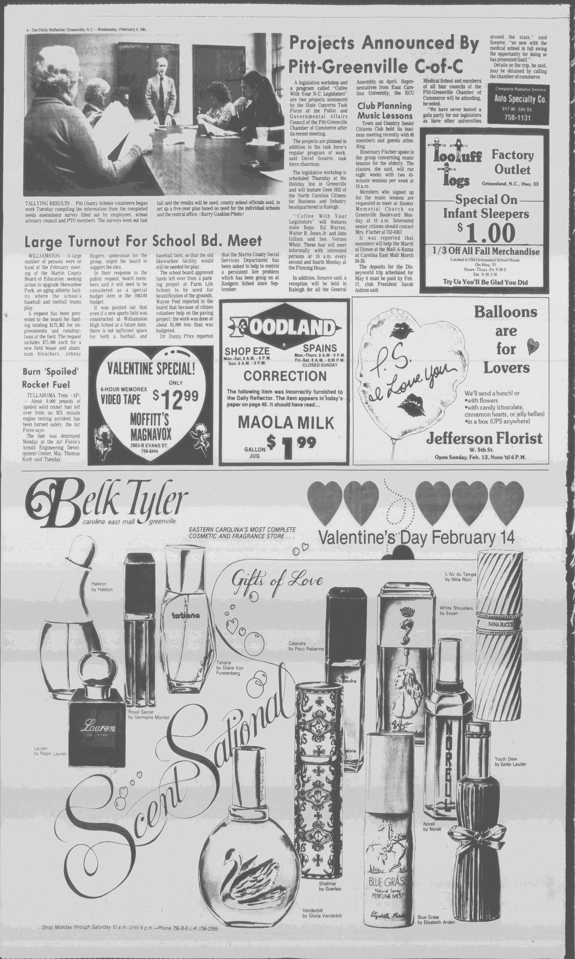 GB MOUTH “JADE” Skin Pants Daily Reflector, February 9, 1983 - ECU Digital Collections
