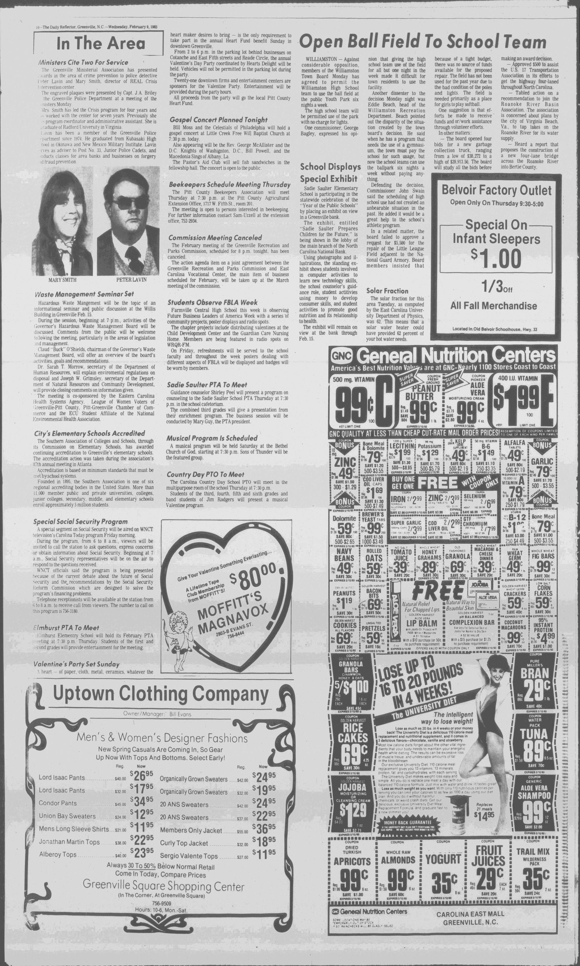 Daily Reflector, February 9, 1983 - ECU Digital Collections