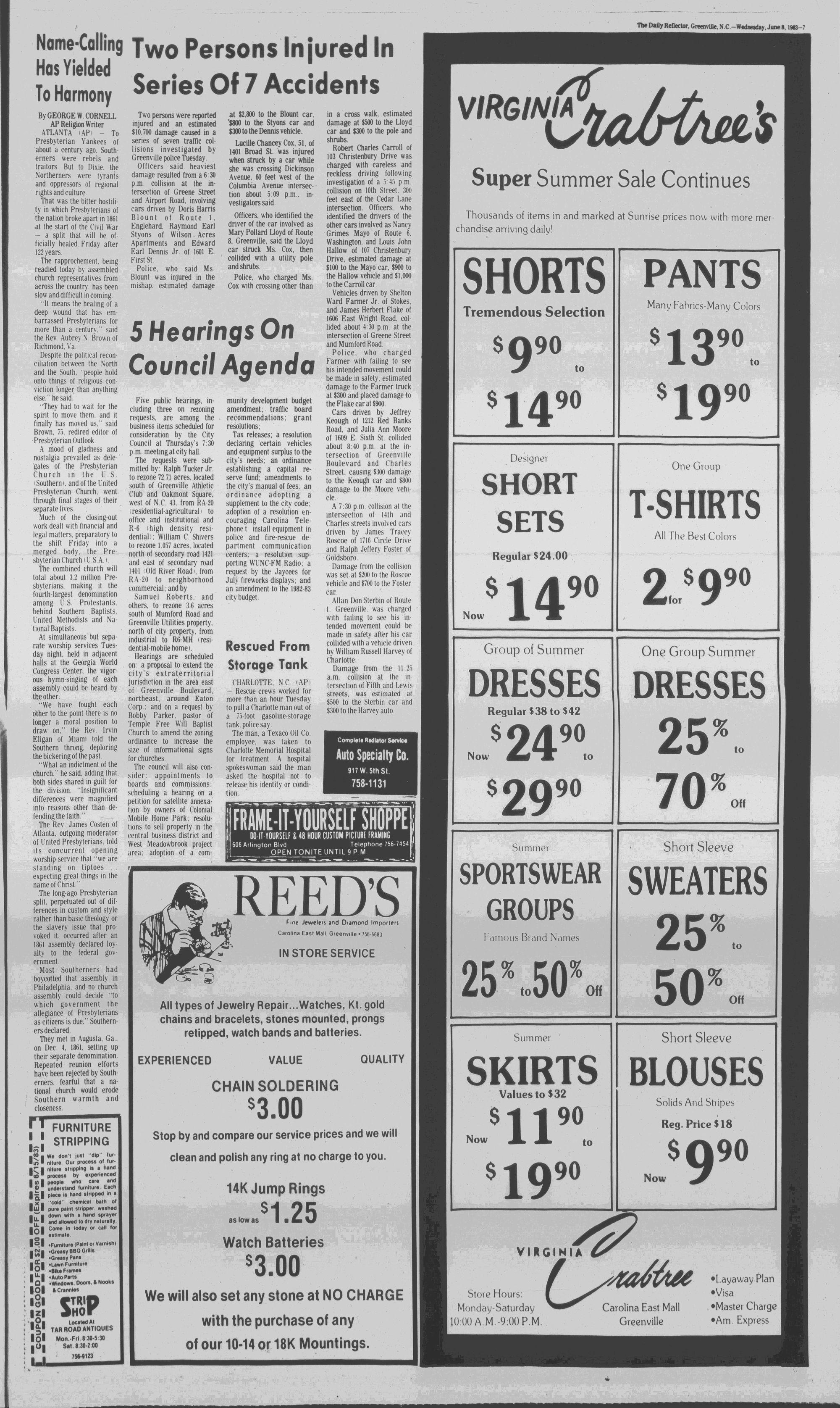 Daily Reflector, June 8, 1983 - ECU Digital Collections