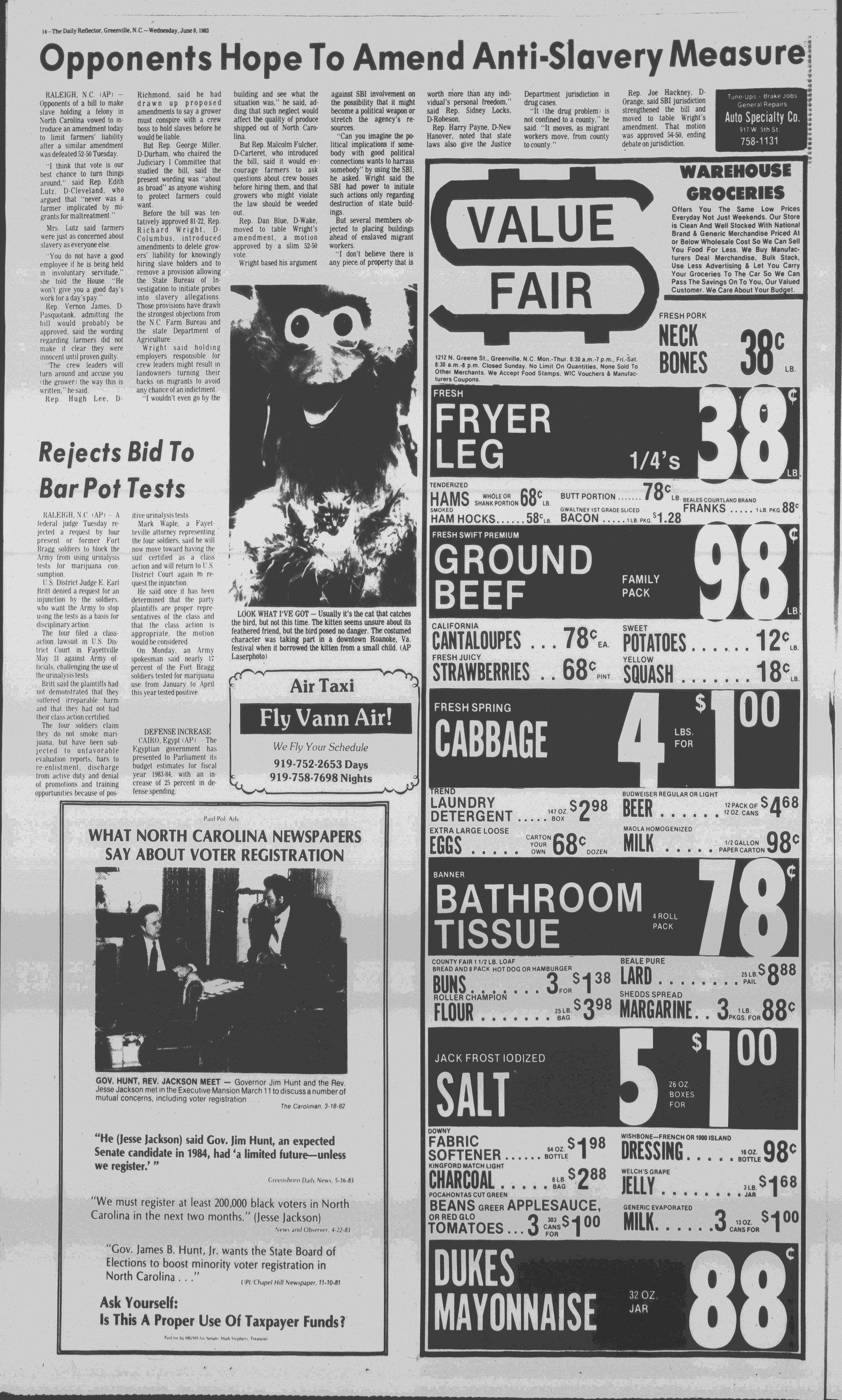 Daily Reflector, June 8, 1983 - ECU Digital Collections