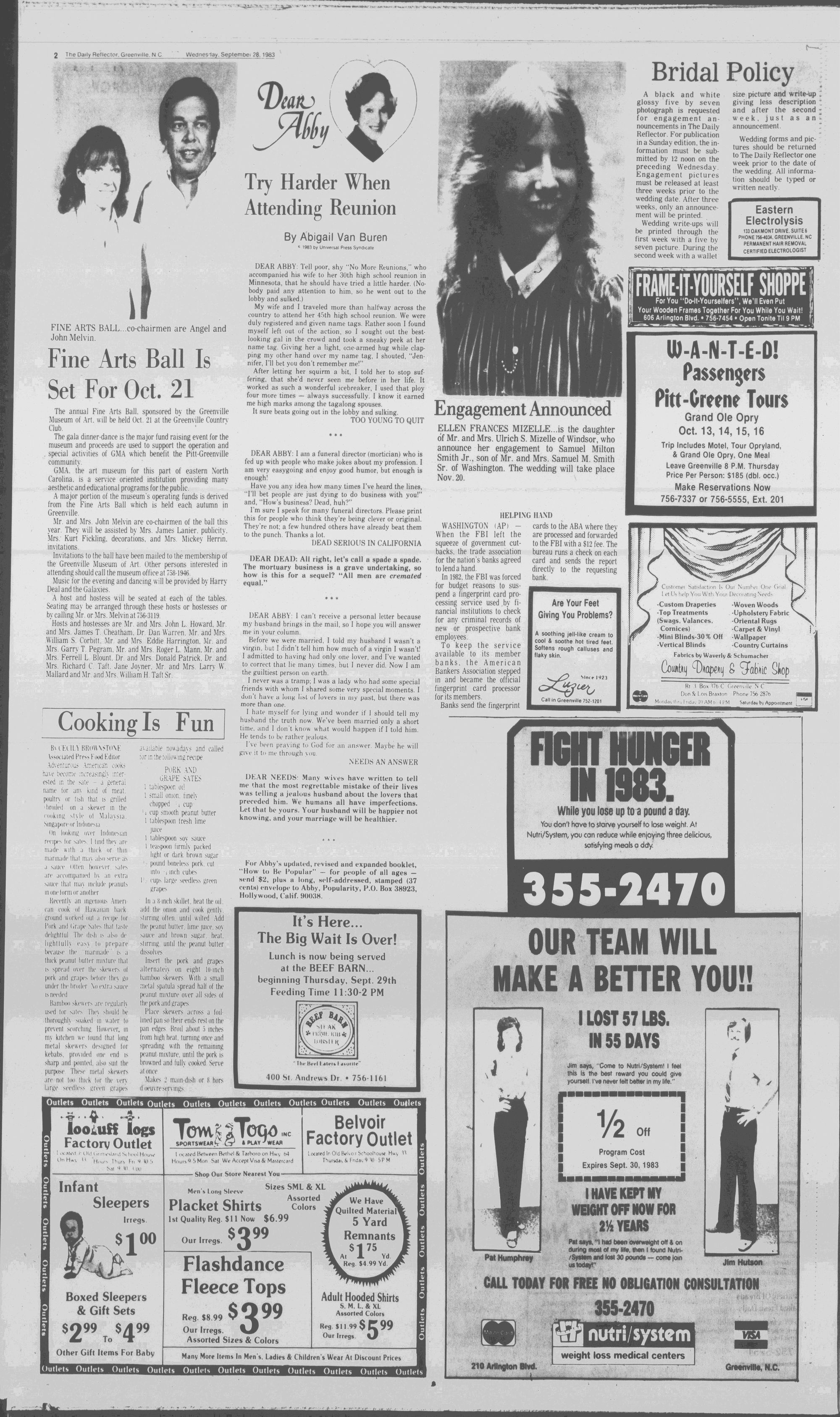 Daily Reflector, September 28, 1983 - ECU Digital Collections