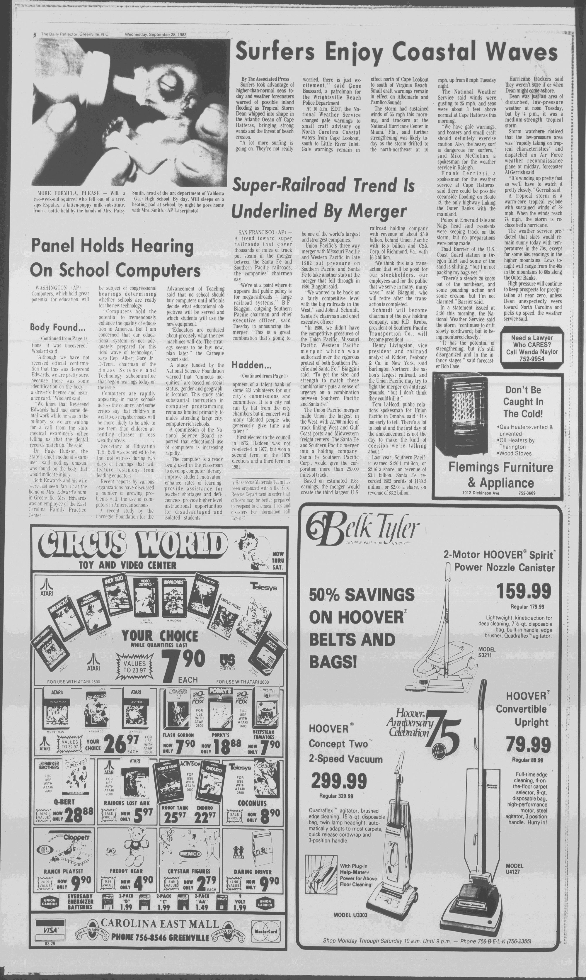 Daily Reflector, September 28, 1983 - ECU Digital Collections