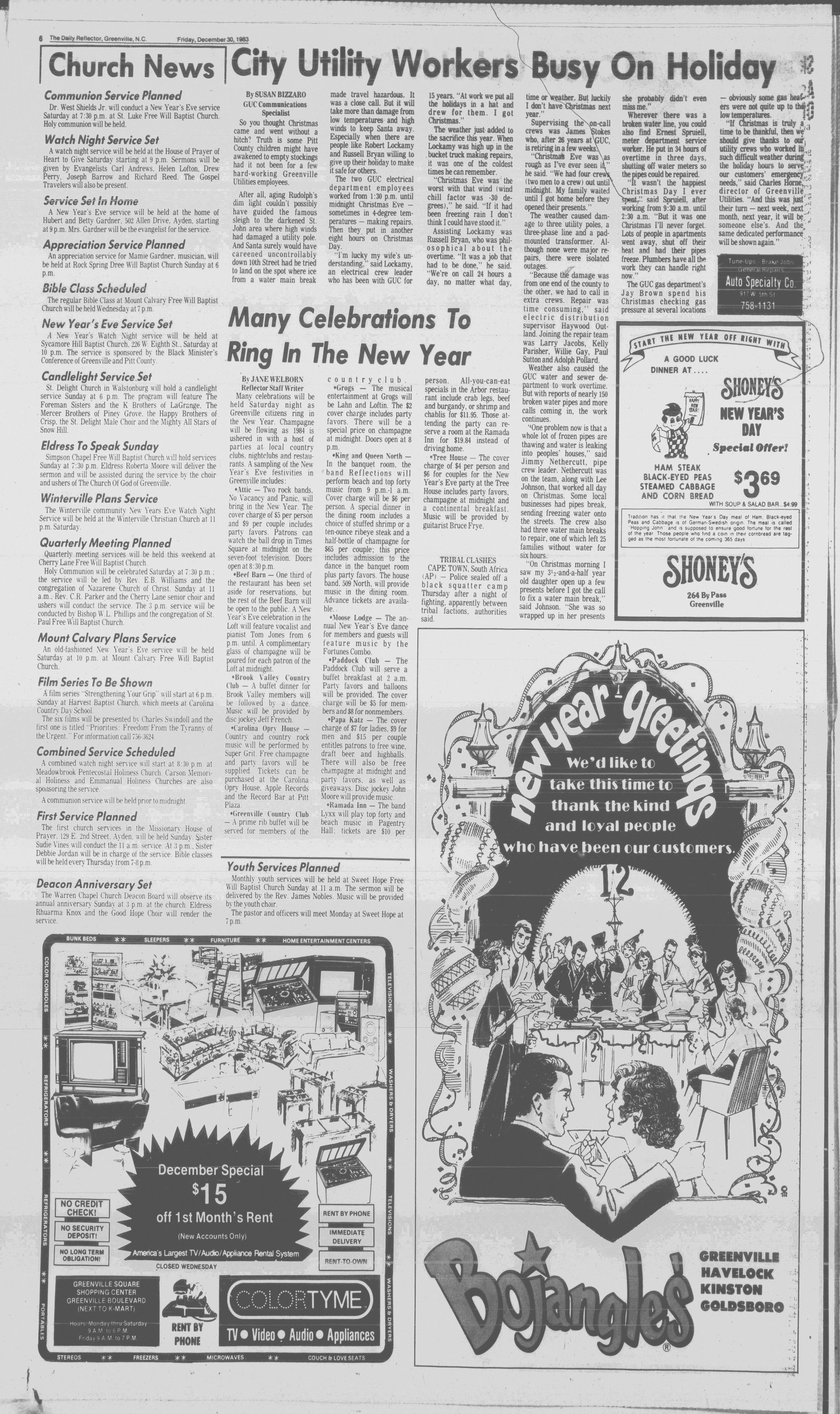 Daily Reflector, December 30, 1983 - ECU Digital Collections