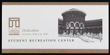 Student Recreation Center Dedication program 