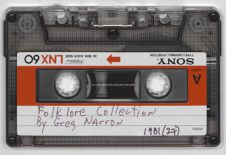 Audio Recording and Essay entitled "Regional Folklore"